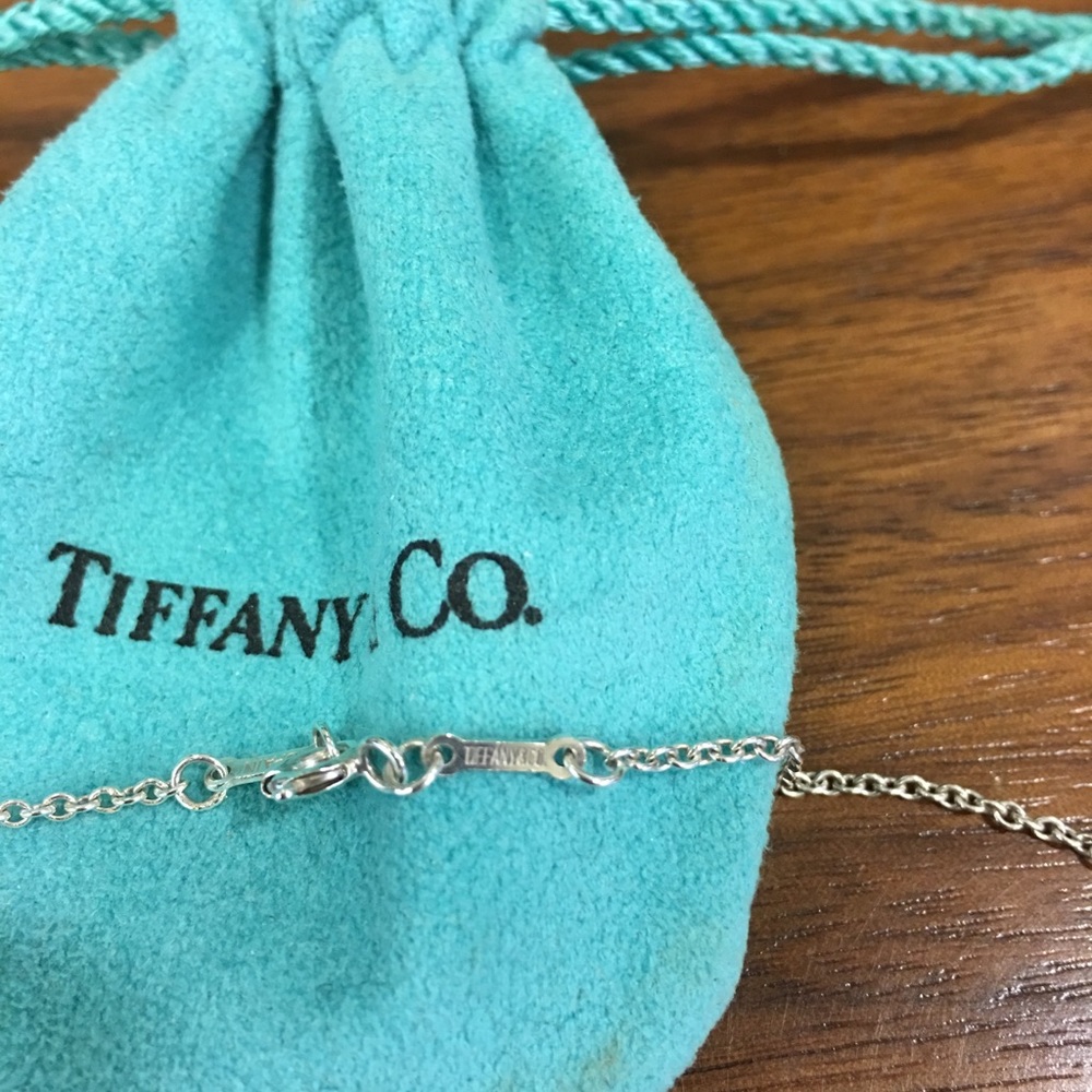 Auth. Tiffany & Co. Silver 3 Open Heart Necklace - Picture 5 of 7